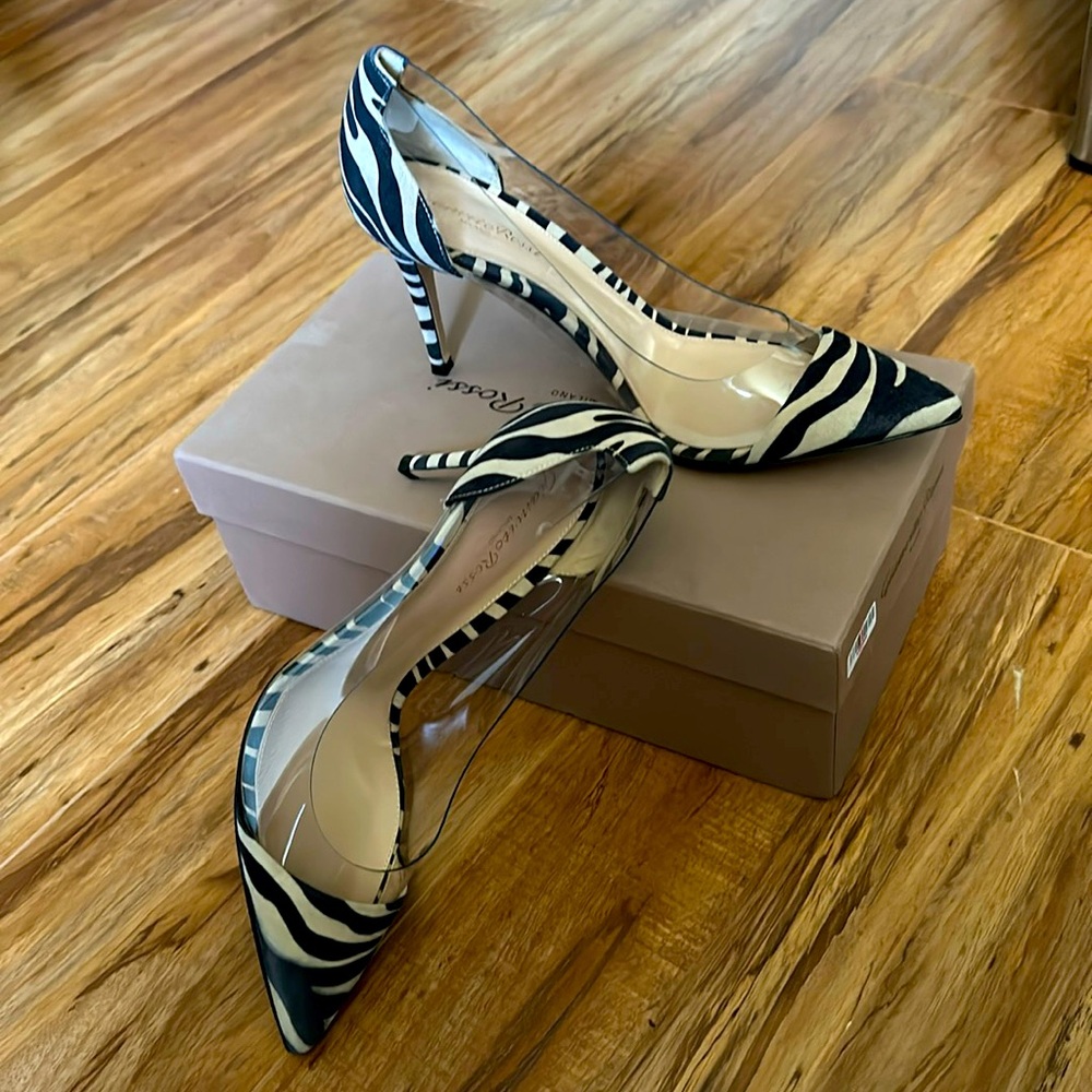 Gianvito Rossi zebra print pumps 39.5
